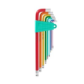 Imbuszkulcs készlet 9 db-os többszínű