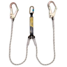   ENERGIAELNYELŐ IRUDEK 363 + 2 ACÉL KARABINER, FEKETE/SÁRGA, 180CM