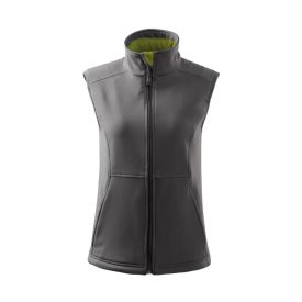 Női Softshell mellény szürke/zöld XL