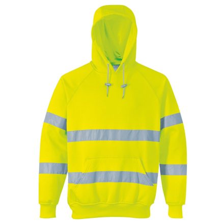 B304-PORTWEST Jól láthatósági, kapucnis pulóver 2XL