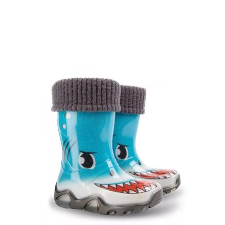 Demar Stormer Lux Print AR gyermek gumicsizma cápa -24/25