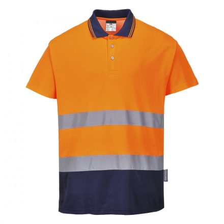 S174 PORTWEST láthatósági póló narancs-tengerészkék 4XL