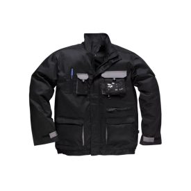 Portwest Contrast munkavédelmi kabát fekete XXL