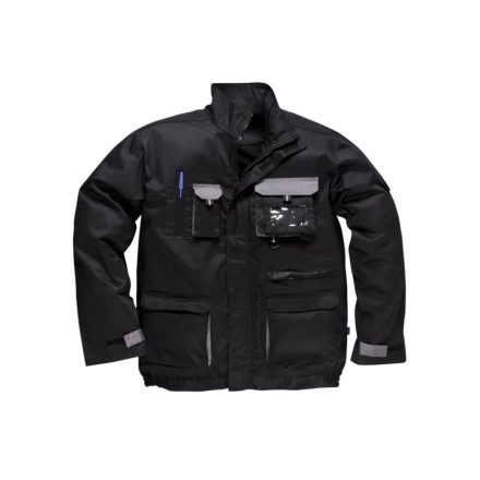 Portwest Contrast munkavédelmi kabát fekete XXL